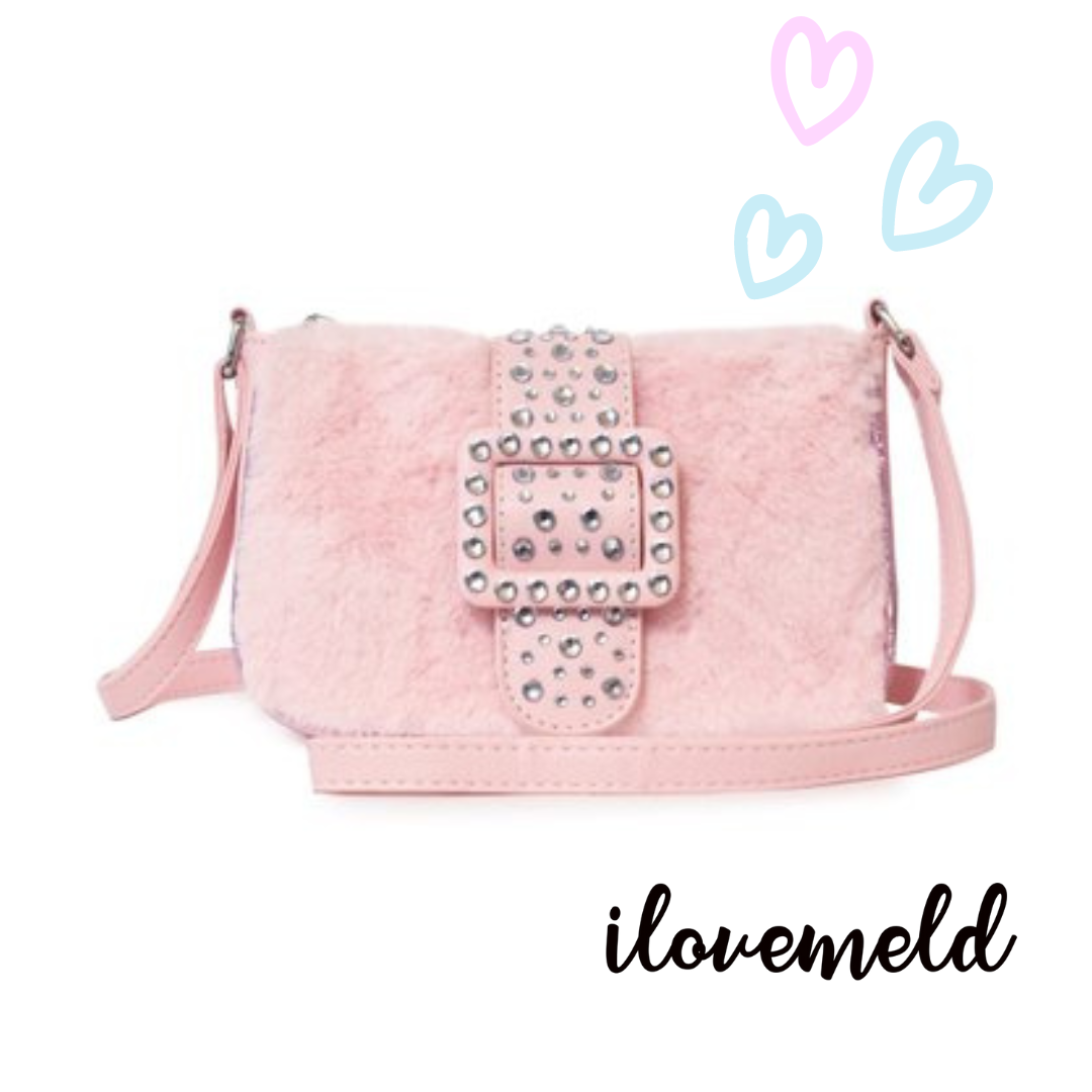 Pink Fur Crossbody